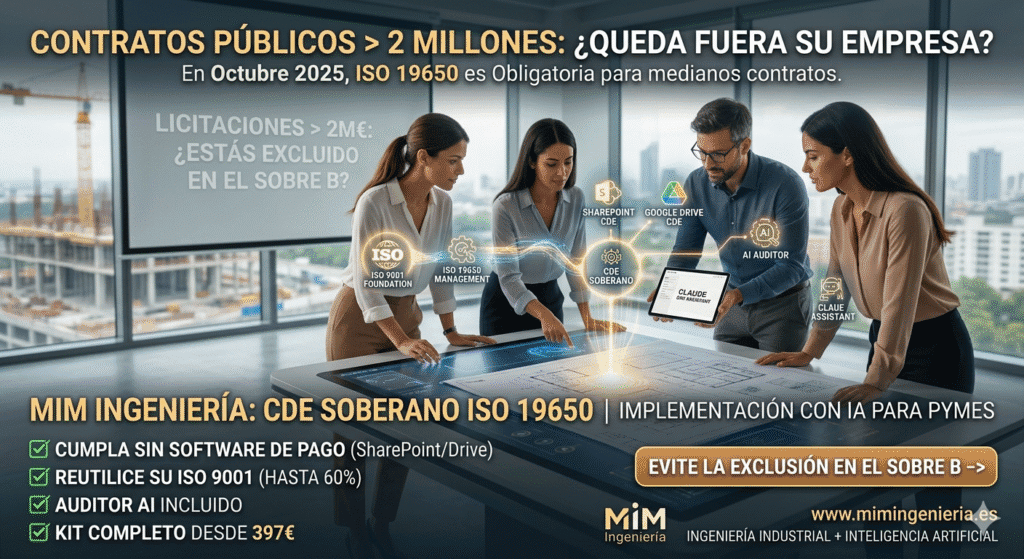 CDE Soberano ISO 19650_MIM: Kit de Gestión Documental para Licitaciones Públicas con IA